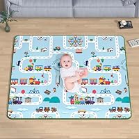 Box Bambini VANCLE Con Materasso - Recinto 127x127x68cm Grigio, Sicuro E Morbido Per Neonati - Foto 2