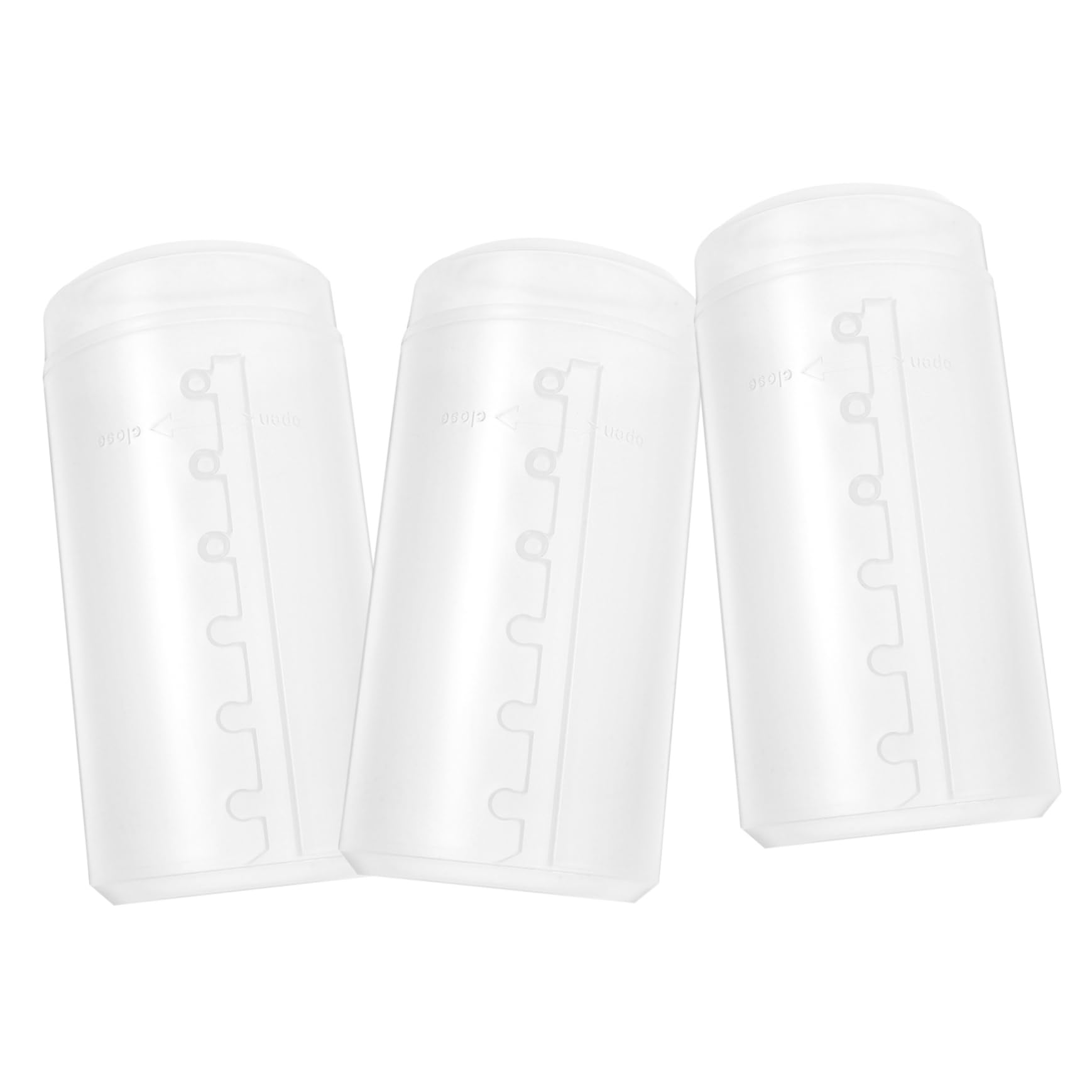 Anneome 3Pcs Dustproof Makeup Brush Holders Retractable Travel Brush Storage Containers Plastic Organizer for Cosmetic Brushes for Desk and Travel Use