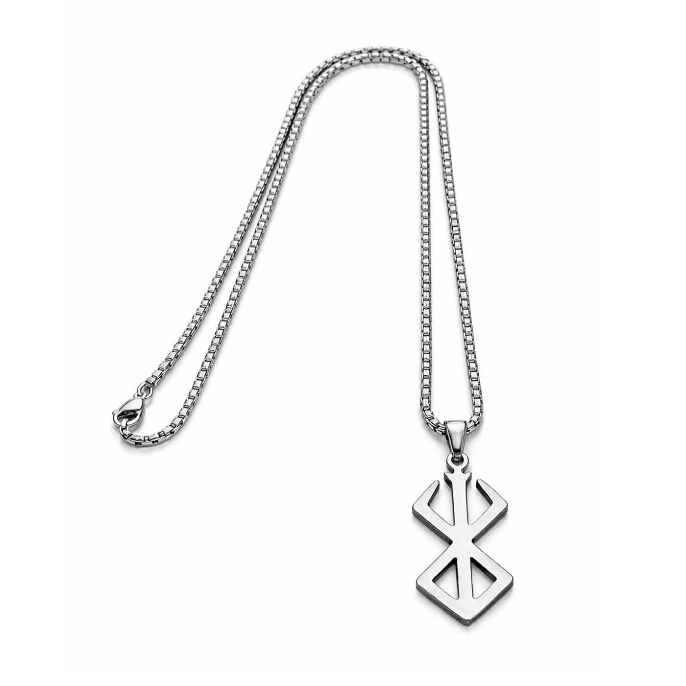 de-ultimate Pack Of 1 Fancy & Stylish Trending Stainless Steel Metal Silver Berserk Pendant Anime Lover Necklace Locket with Round Box Chain for Men & Boys Jewellery Set-picture-27