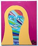 Chris Riggs art gallery original portrait 20 x 16 woman contemporary nyc