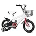 FQCD Kids Bike, della ragazza bambini bambini bici bicicletta bambino del ragazzo con il freno a mano e carrello for 3-9 anni Toddle con parafanghi con la rotella di addestramento 12-14-16-pollici a c