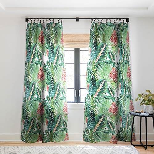 Deny Designs 71071-shwc01 Gale Switzer Havana Jungle Sheer Curtains, 50 x 84, Green