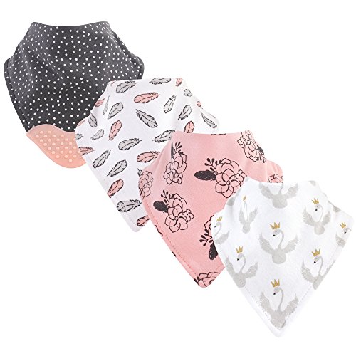Image of Yoga Sprout Bandana Bib with Teether, Wings 4 Pack