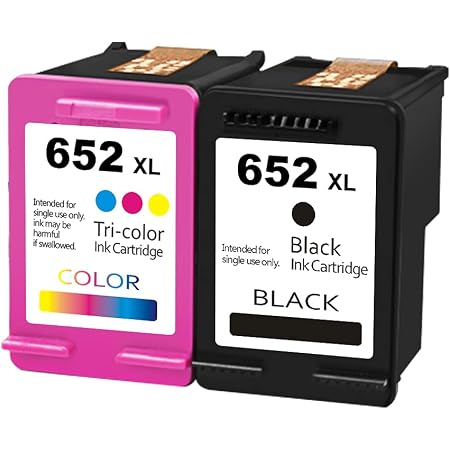 Amazon.com: SanSeCai Cartuchos de tinta de repuesto para HP 652 XL para  HP652 XL para HP Deskjet Ink Advantage 1115 2135 2136 3635 3636 4535 4675  5275 1 negro 1 color : Productos de Oficina