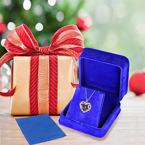 Christmas Gifts for Women- Tahitian Black Pearl- Heart Necklace- Wife Mom Girlfriend Her- Anniversary Birthday- Mothers Day Valentine's Jewelry Gifts Real 9-10mm Pearl Pendant - Image 7