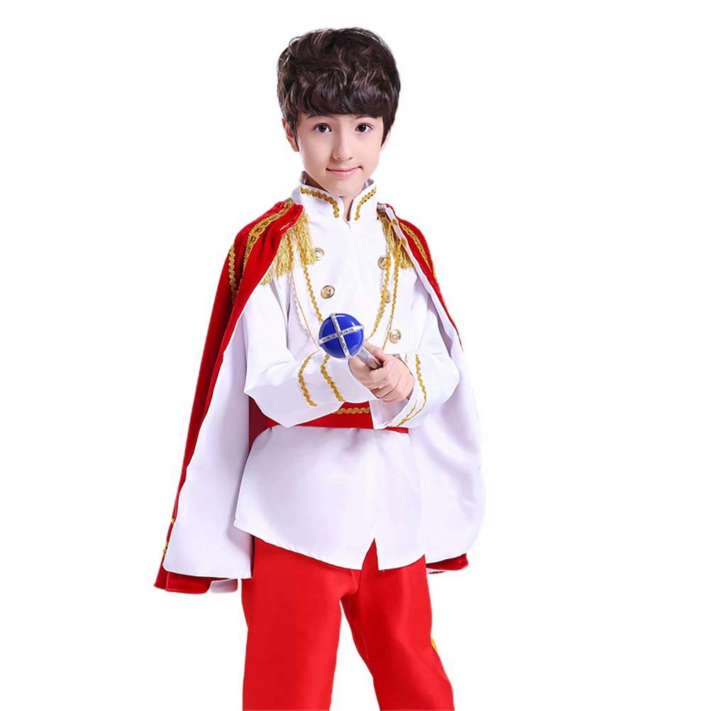 Amazon.co.jp: Burning Go ハロウィン 衣装 子供 王子 コスプレ衣装 