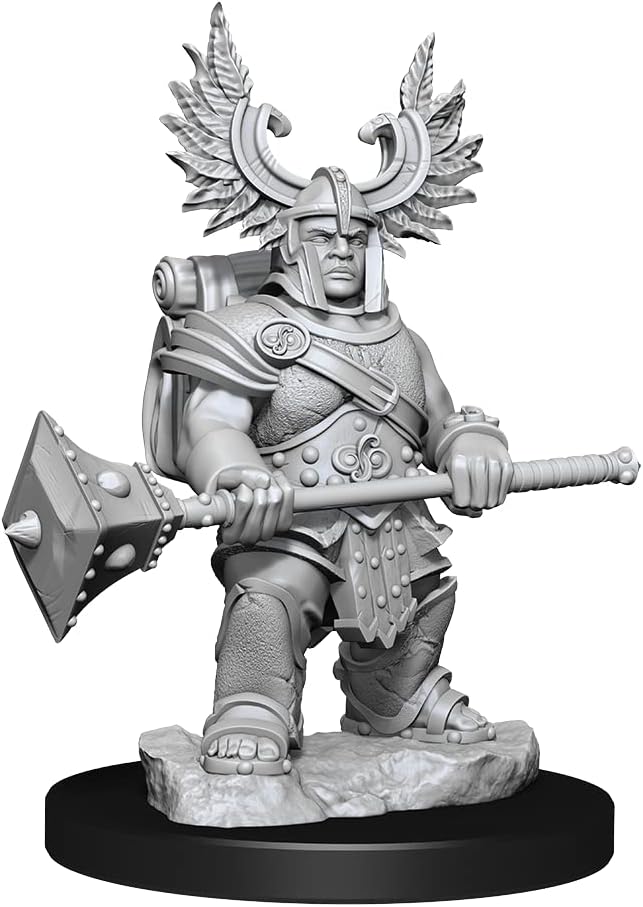 WizKids D&D Frameworks: Dwarf Barbarian Female - Unpainted and Unassembled