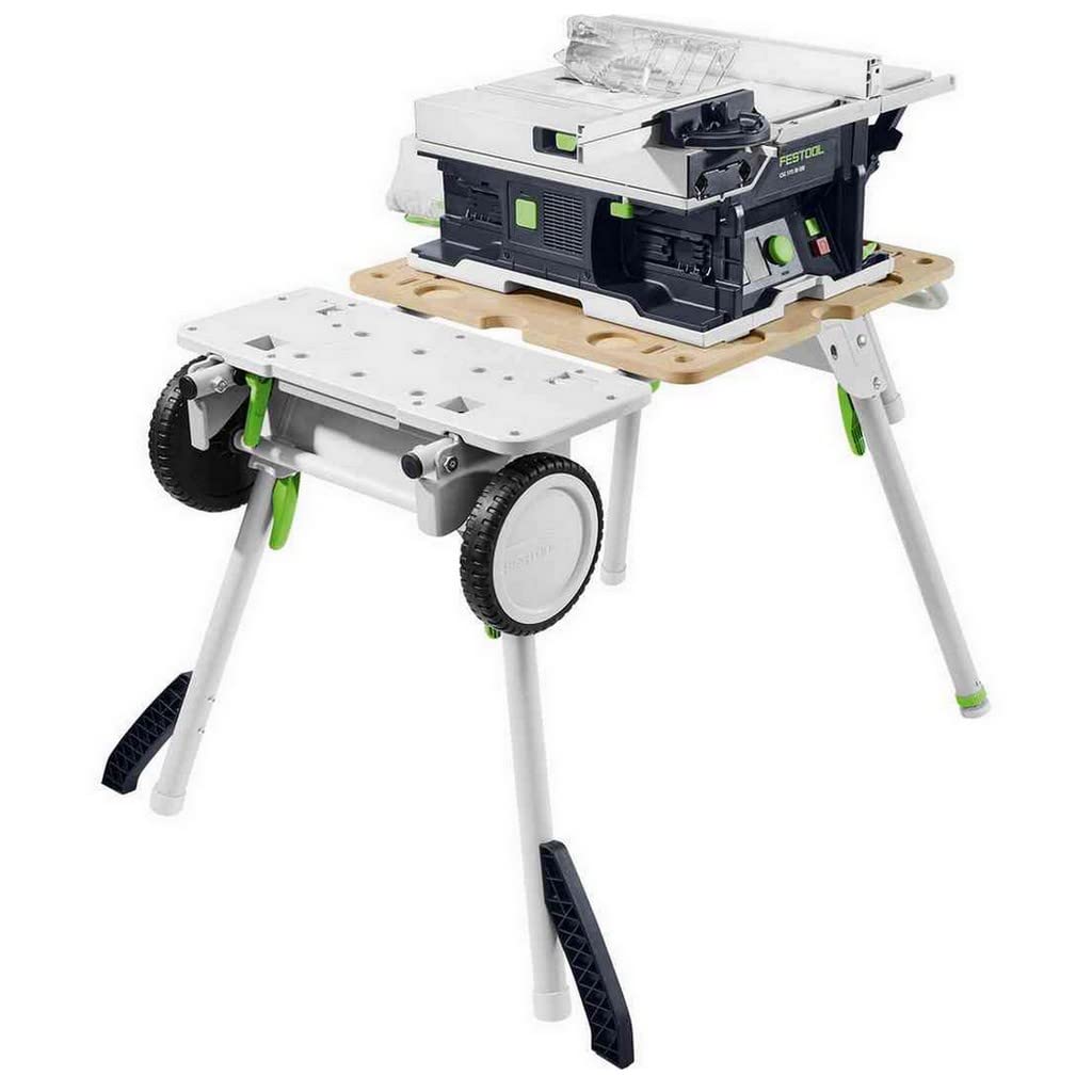 Festool Sierra circular de mesa a batería CSC SYS 50 EB-Basic-Set | Sierra circular de mesa en formato Systainer, 2 x 18 V, con base UG-CSC-SYS y accesorios