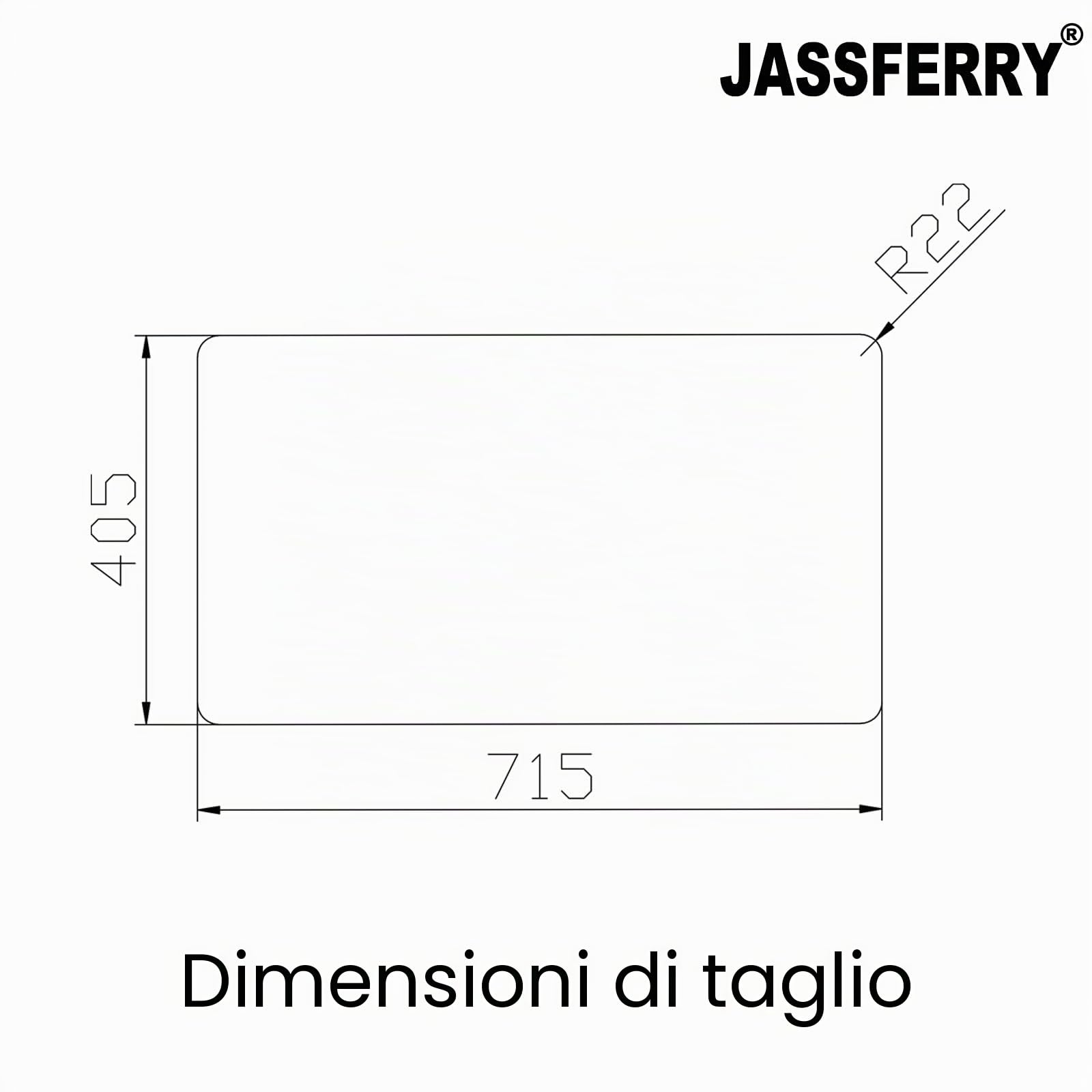 JASSFERRY Lavello da cucina 2 Vasca doppia in Acciaio Inox Spazzolato, Sottomontante Lavandino, con set di rifiuti