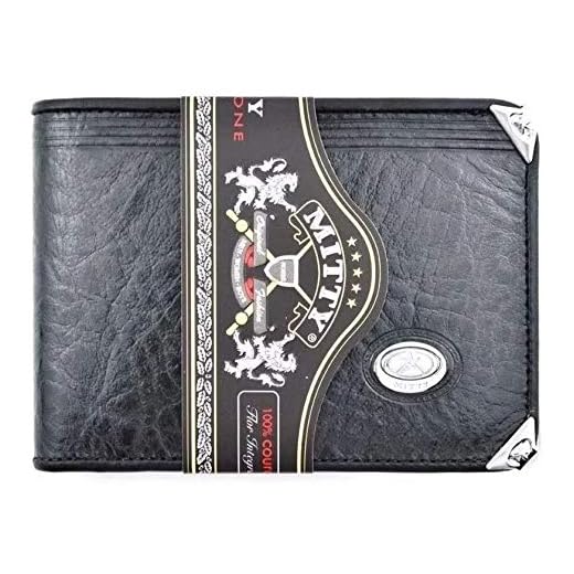 Carteira Masculina De Couro Mitty - M2 (Preto)