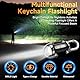Mini Taschenlampe Schlüsselanhänger, 1200LM Superhelle LED Taschenlampe Schlüsselanhänger mit Kleine SchlüSselanhäNger, Kompakt Wasserdicht Aufladbar für Outdoor Notstrom, Camping, Reisen (A)