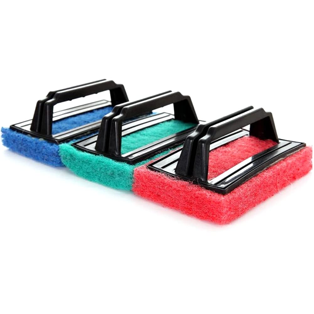 Casecover Random Kitchen Cleaning Brush With Handle Cleaning Decontamination Pool Bath Brush Suction Cup Base Kitchen Brush Sponge Sink ( Color)