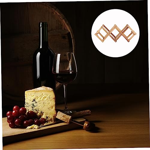 Soporte moderno para botellas de vino diseño geométrico plegable miniatura 7