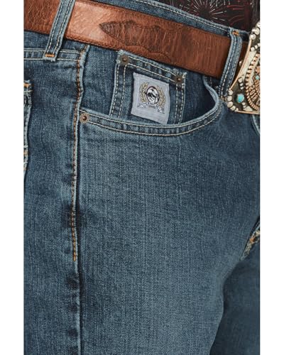 Cinch Men's Slim Fit Silver Label Jeans, Medium Stone Wash Jeans2