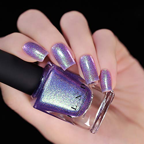 Image of ILNP Drive-In - Iridescent Deep Purple Holographic Jelly Nail Polish
