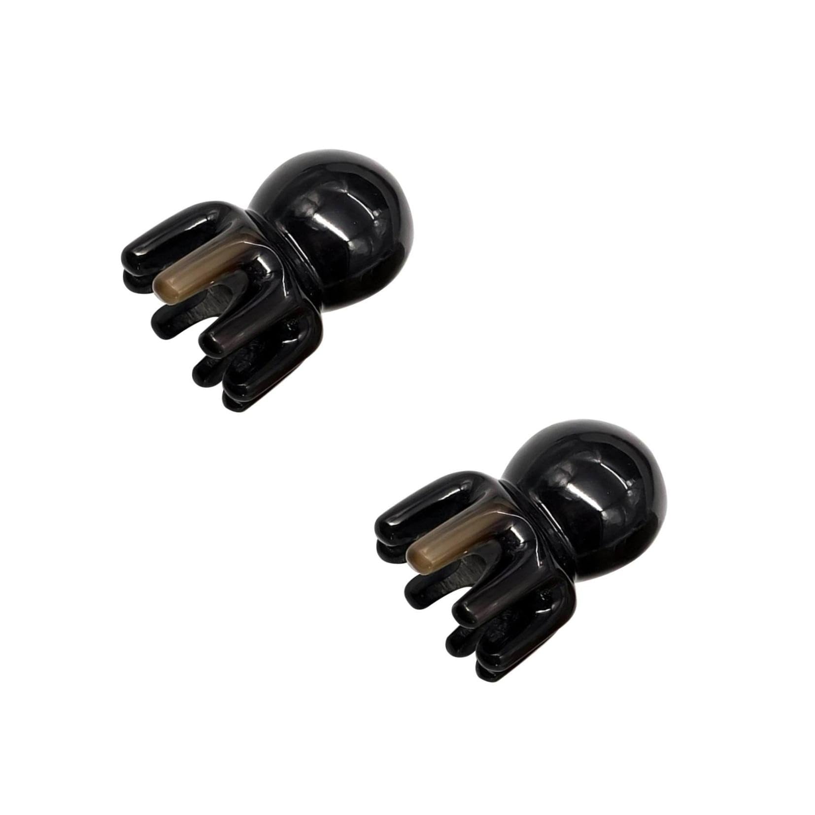 COLLBATH 2 Peines De Cuerno Hechos A Mano Para Limpiar El Cuero Cabelludo Herramienta De Masaje Para La Salud Del Cabello Y El Cuero Cabelludo.