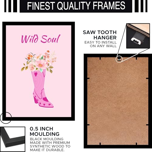 Image of BLINKART Wild Soul Pink Abstract Wall Art Painting Print Design | Aesthetic Wall Decor Photo Artwork Frame Decoration Hanging Home Bedroom Living Room Office Wall Decor | T007 | 13x10 Inches