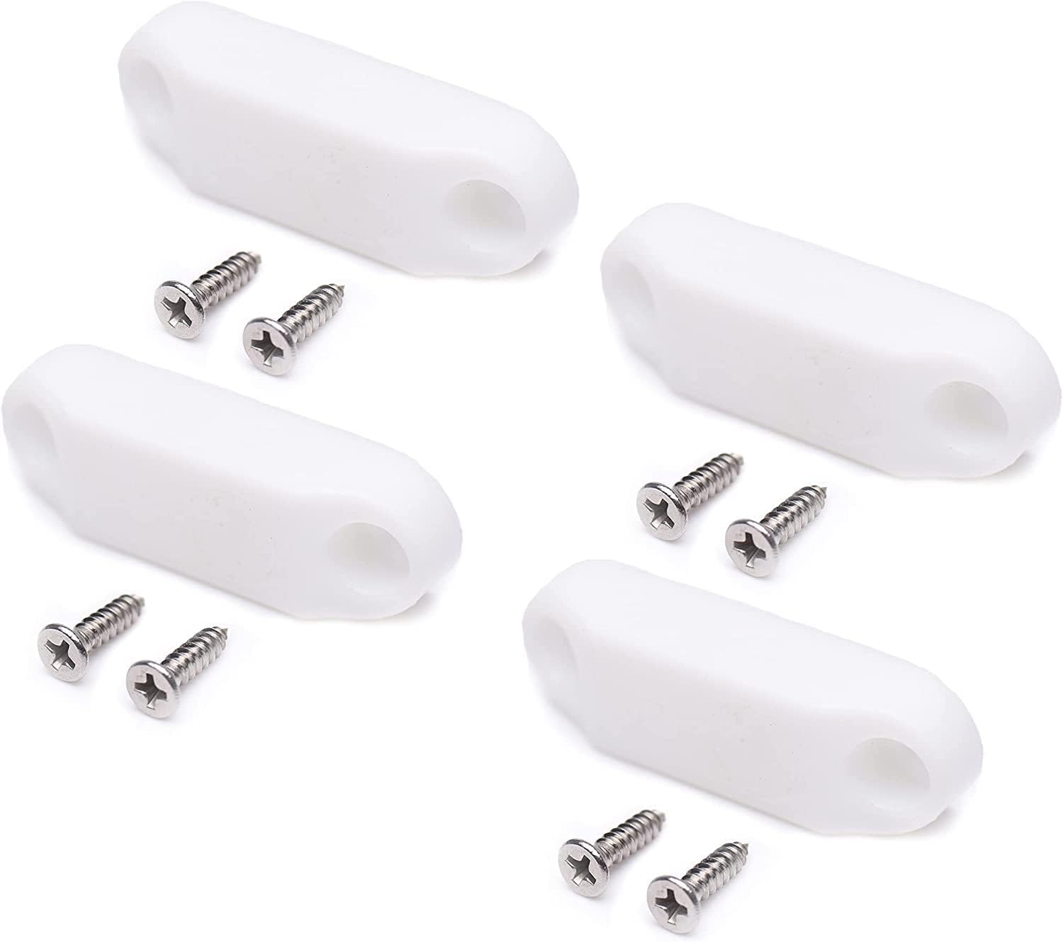 CalPalmy Baggage Door Catch and Holder Kit White Door Latch