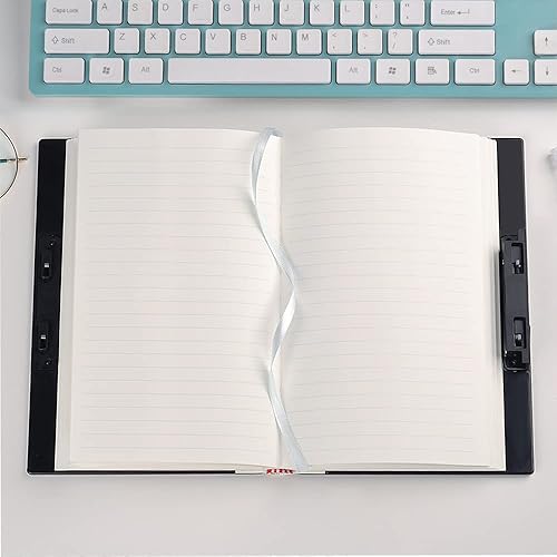 Miniatura 5 de ZXHQ Diario con candado para mujeres y hombres, diario con cerradura de 220 páginas, cierre oculto plano de 180 grados para escribir, diario de