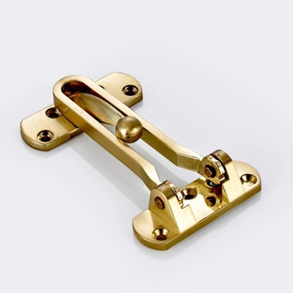 SFJSFIMQ Door Safety Chain, Latches Lock,Standard Security Zinc Alloy Swing Bar Restrictors, Guard Window Latch,Prevents Forceful Ent