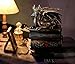Guardian of Bibliophiles Stone Finish Dragon on Books Resin Trinket Box with Hidden Compartment - Gothic Medieval Dresser Decorative Accent - 8 Inches High