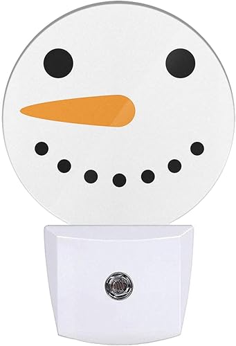 Linda luz nocturna decorativa de Papá Noel, enchufable, Feliz Navidad, Año Nuevo, lámpara LED de ahorro de energía, luces redondas, regalos para