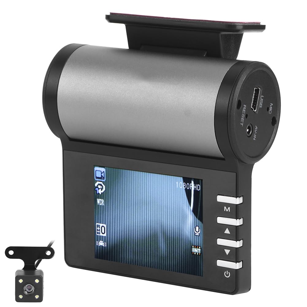 Dash Cam Anytek H1 IPS da 2,0", anteriore e posteriore, doppia | Display IPS con doppia registrazione anteriore e posteriore per la guida quotidiana