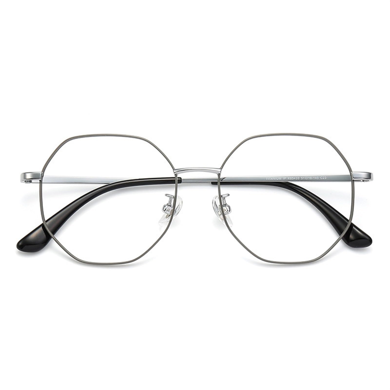 Monture de lunettes optiques pour femmes Lunettes de vue polygonales à grande monture for femmes