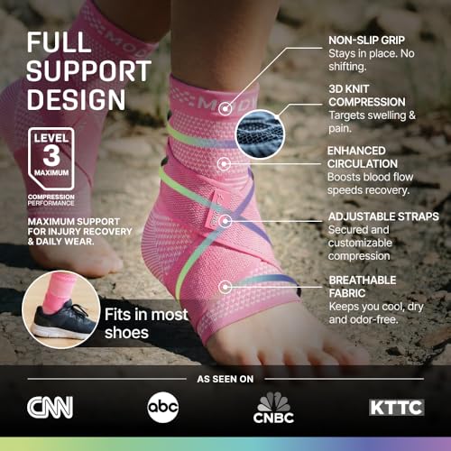 Image of Modvel Foot & Ankle Brace Socks with Adjustable Support Strap - Compression Sleeve for Sprained Ankle, Plantar Fasciitis Relief Tendonitis & Arthritis, Stabilizing Foot & Ankle Support for Women & Men