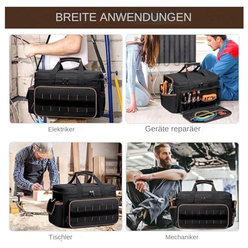 Sac à outils pour électriciens mécaniciens construction avec ceinture - 5