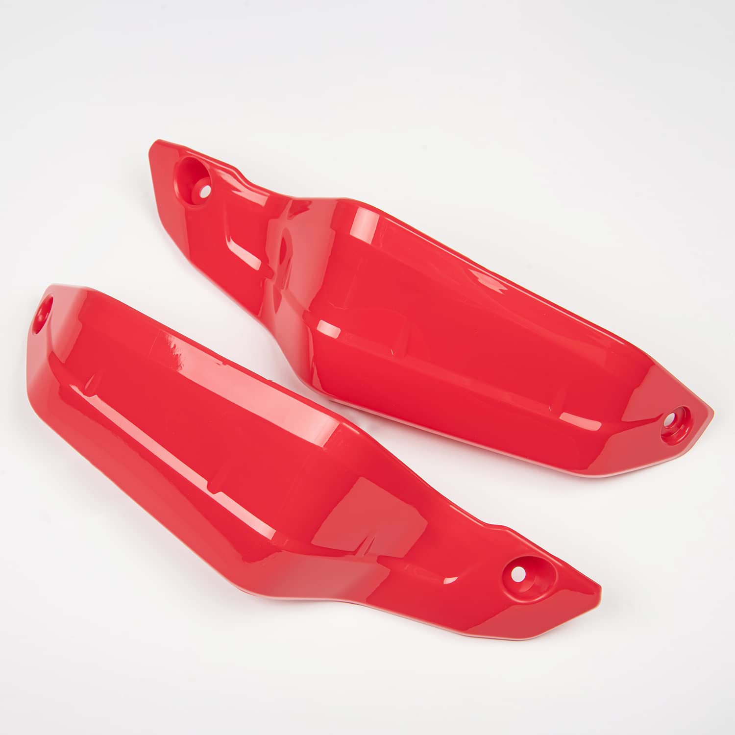 Moto Gauche Droite Handguard Extender Main Brush Guards Extension Wind Shield Cover Protector pour CRF1100L CRF 1100 L CRF 1100L Africa Twin Adventure Adv. Sports 2020 2021 2022 2023 (rouge)