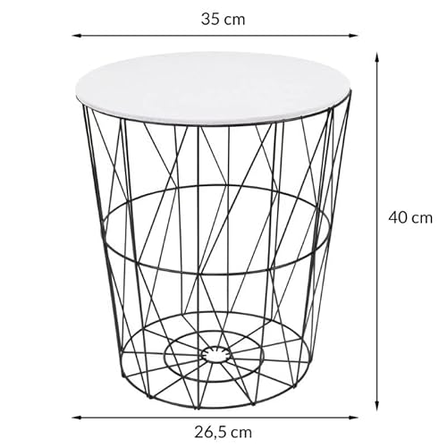 SPRINGOS, cestino con struttura in filo, con