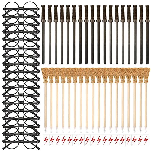 72 PCS Wizard Wand Party Favors for Kids , Wand Pencils, Witch Br...
