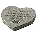 Dog Speak Pet Memorial Stone - You Have Left My Side But You Will Never Leave My Heart – Paw Prints Bereavement Memorial Gift for Pet Loss & Remembrance