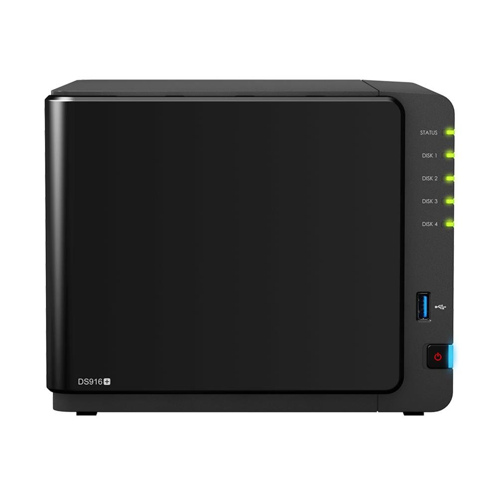 Servidor NAS Diskstation Synology DS916+ 8gb Quad-core 4 Baias