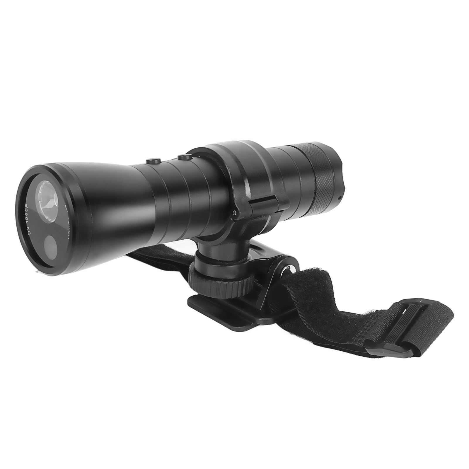 ANGGREK Mini Bike Action Camera, 120 Degree Wide Angle Black Waterproof 1080P Compass Design Motorcycle Helmet Camera with A Fixed Bracket for Camping