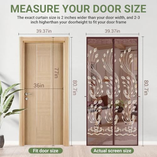 Image of HASTHIP Mosquito Mesh Screen Ventilated Door Partition 100x205cm