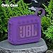 XEGIMOR Silicone Cover Case Compatible with JBL Go 4 Ultra Portable Bluetooth Speaker, Soft Skin Sleeve for JBL Go 4 Pro Sound Speaker Accessories(Purple Case)