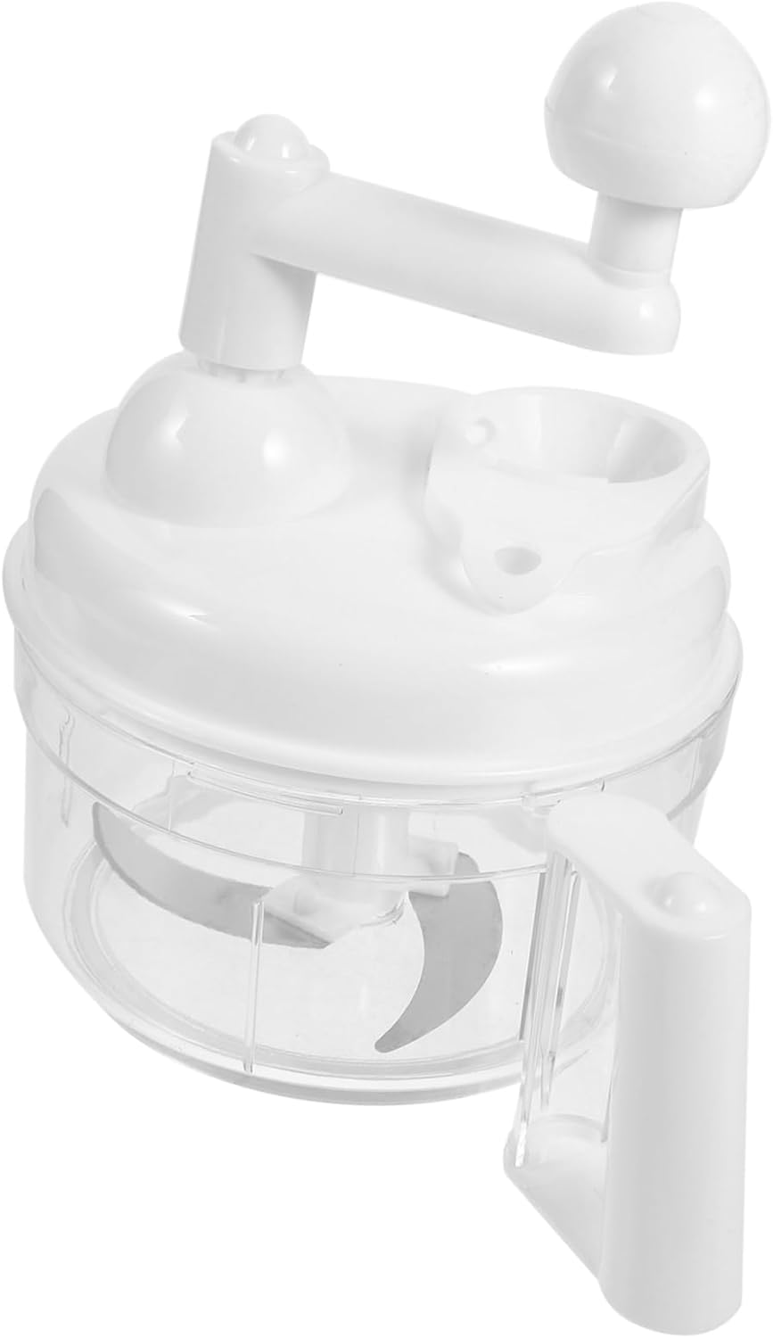 ABOOFAN Handheld Food Chopper Manual Vegetable Cutter Set Food Processor Meat Mincer Blender Slicer for Fruits Vegetables Eggs Random Color