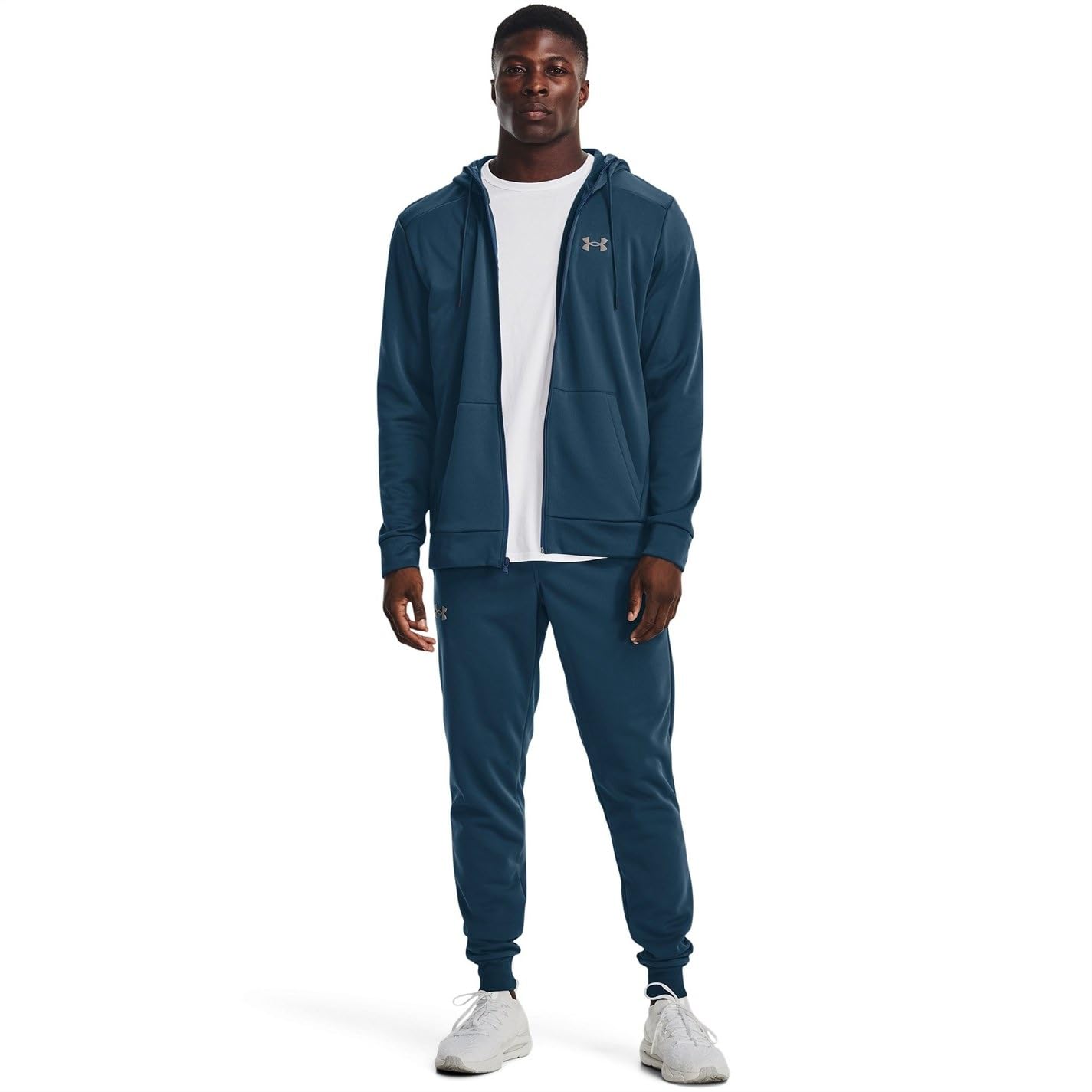 Under Armour Felpa con Cappuccio da Uomo Armourfleece Full Zip