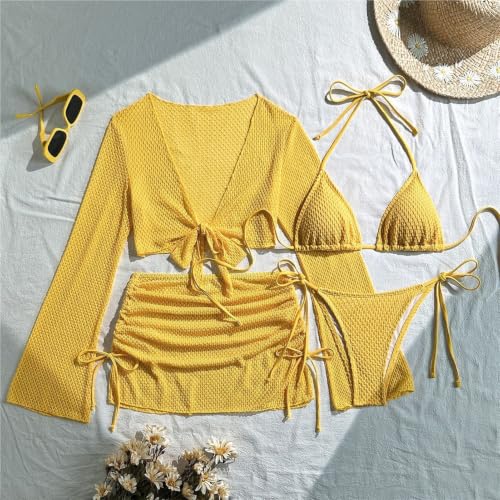 Maillot de bain séparé 4 pièces modulable et extensible noir taille L - 3