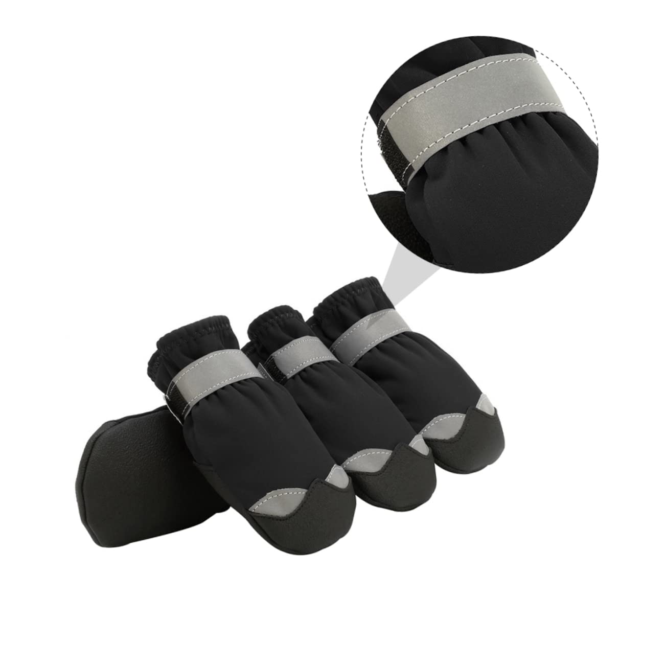 PRETYZOOM 3 Sets Welpen Schnee Stiefel Reflektierende Streifen Hund Outdoor Schuhe Für Sicher