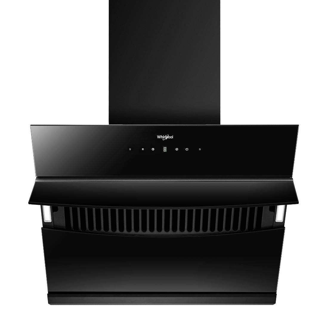 Whirlpool 60cm 1450 m3/hr Filterless Auto Clean Chimney with 10 Years Warranty on Motor and 5 Years Comprehensive | VFL 601 HAC HOOD | Touch + Motion Sensor Control | Black