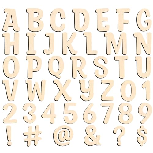 168 Pcs Wooden Letters 1 Inch for Crafts with Storage Box Unfinished Wooden Alphabet Letters Numbers and Symbol Focal20 Small Wood Letters for DIY Painting Arts Home Decorations