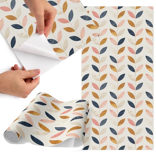 Vinilo autoadhesivo lavable de hojas 65x130 cm mate anti-humedad para puertas y muebles 2