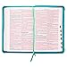 KJV Holy Bible, Standard Size Faux Leather Thumb Index & Ribbon Marker, King James Version, Turquoise, Zipper Closure (KJV Deluxe Gift Editions)
