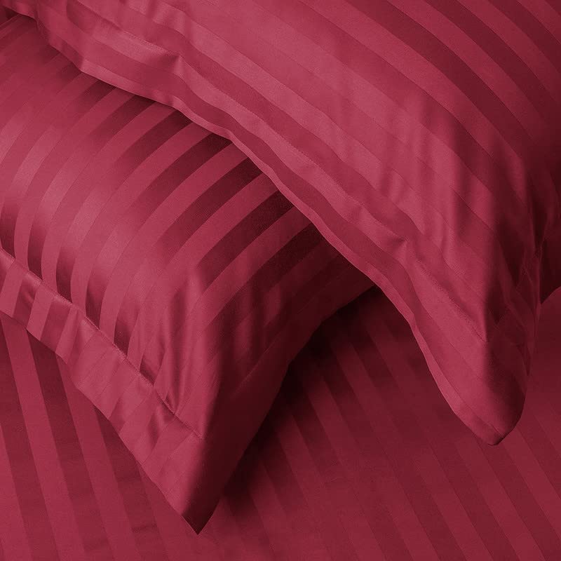 Image of House Fox Handloom Zipper Cotton Pillow Covers /Cases /Protectors (NOT Pillow) Set of 2 Pair Or 4 Pcs,Size -18x28inch with Zip /Chain (Standard, Pink Coffee)
