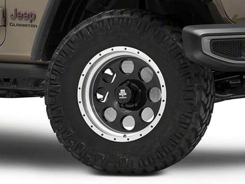 Mammoth 8 Aluminum Beadlock Wheel in Black 17x9 Aggressive Styling Rim Fits Jeep Gladiator JT 2020