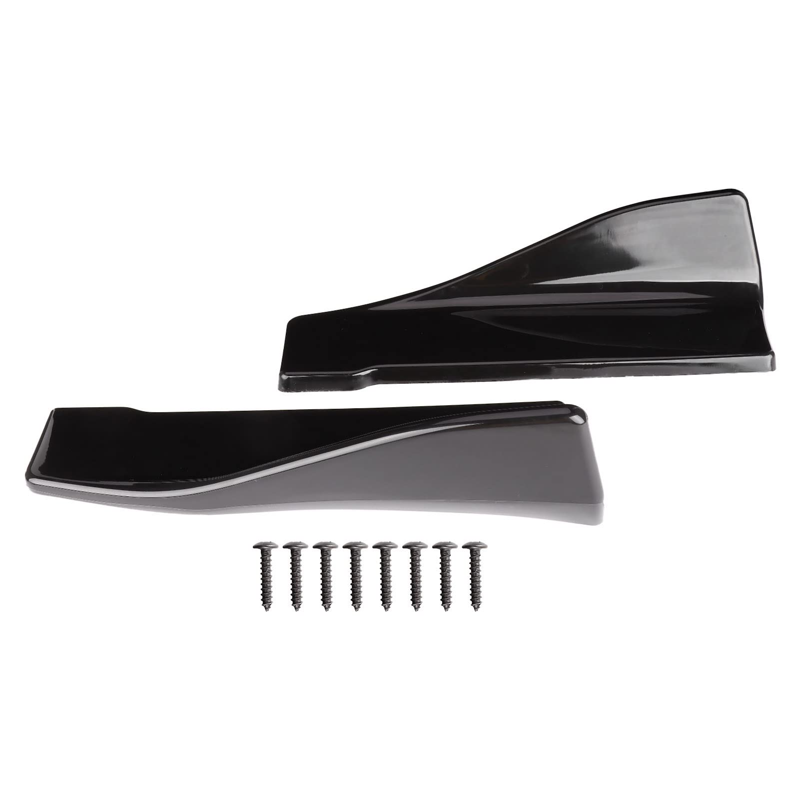 2pcs Universal Rear Bumper Lip Spoiler for 435i E60 GLOOY Diffuser Flaps Body Kit Styling Accessory