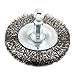 Forney 72728 Wire Wheel Brush, Fine Crimped with 1/4-Inch Hex Shank, 2-Inch-by-.008-Inch